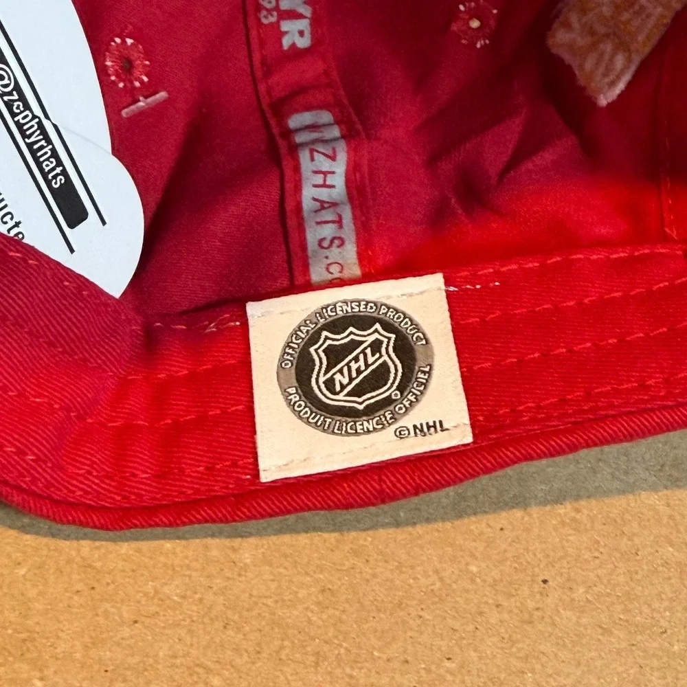 Zephyr Calgary Flames Kids Hat Red NHL Baseball Cap Adjustable Cotton Red